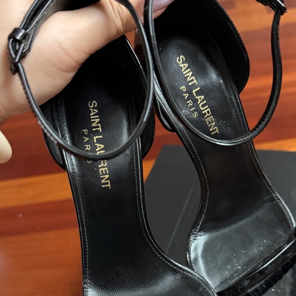 Saint Laurent Black Patent Leather Heels - Picture 6 of 9
